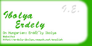 ibolya erdely business card